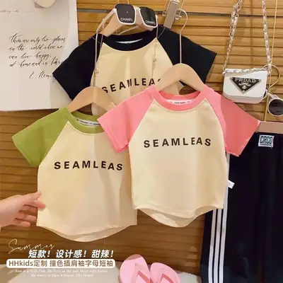 Girls Cotton T-Shirt Short Sleeve Summer 2023