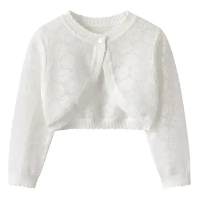 Lilac Knitted Crop Sweatshirt for Girls