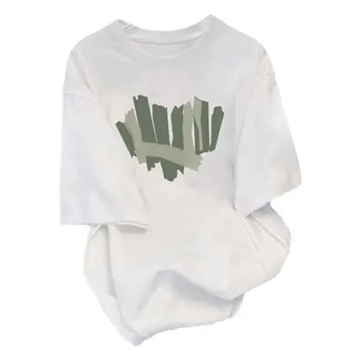White Cotton T-Shirt Women Short Sleeve 2025 Summer