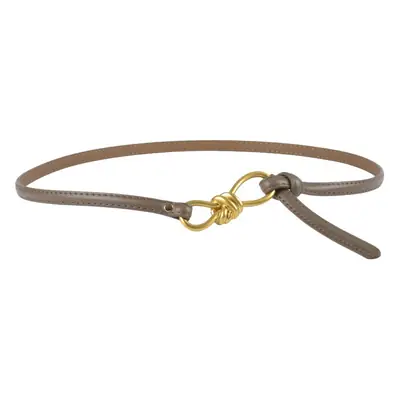 Genuine Leather Women's Belt with Skirt Dress