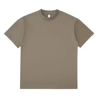 New Loose 275g Heavy Short Sleeve Men's Cotton Couple T-Shirt Printed Logo Embroidery Work Clothes Custom