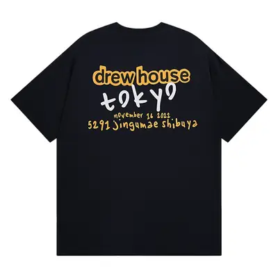 Drew Smiley Japanese Flash T-Shirt White Men Women