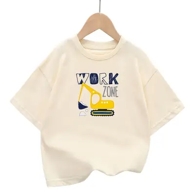 Kids Green Short Sleeve Cotton T-Shirt Summer Wear