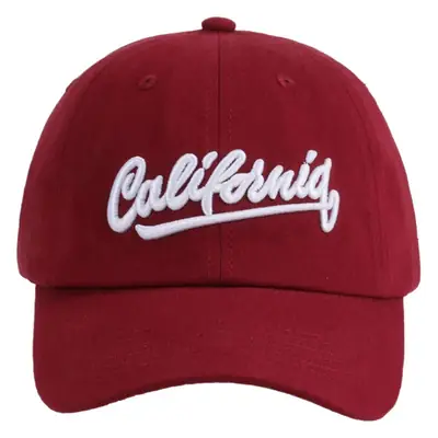 Women Baseball Cap Jujube Color Embroidered Vintage