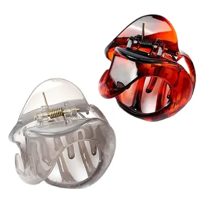 New Hollow Amber Grab Clip Hairpin for Women