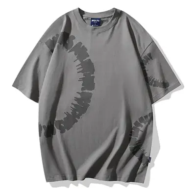 Men Cotton Loose T-Shirt Brown A Generation