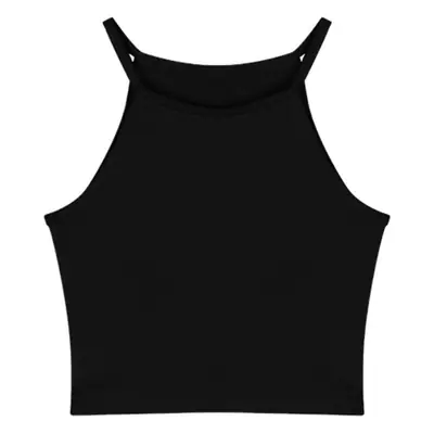 Women's Black Hot Girl Hanging Neck Vest 2025 Summer Slim Fit