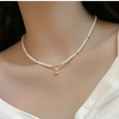 French Natural Pearl Choker Necklace for Women
