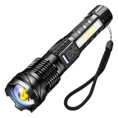 USB Rechargeable Cross-Border Laser Flashlight Black
