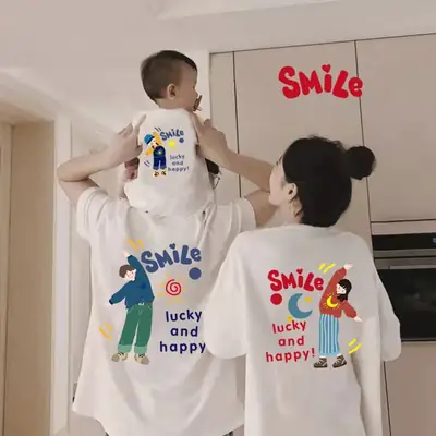 Family Summer T-Shirt Set for 3-4 Years Old
