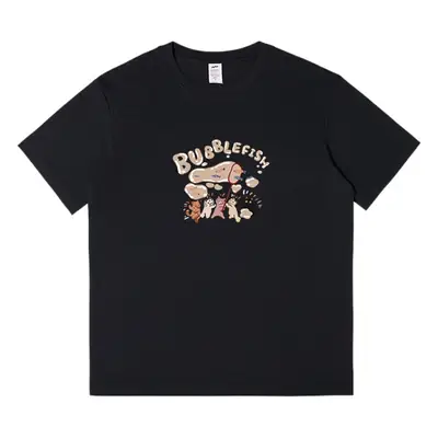 White Bubble Print Short Sleeve T-Shirt for Men Women