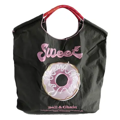 Delicious Cartoon Messenger Bag Women Pink Embroidered