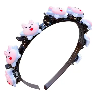 Cute Flower Hair Band for Girls Pink Hair Clip