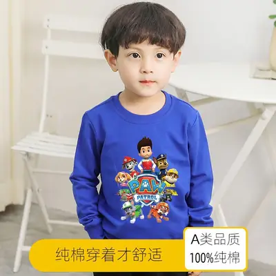 2023 Kids Cartoon Printed Green Sweatshirt Long Sleeve