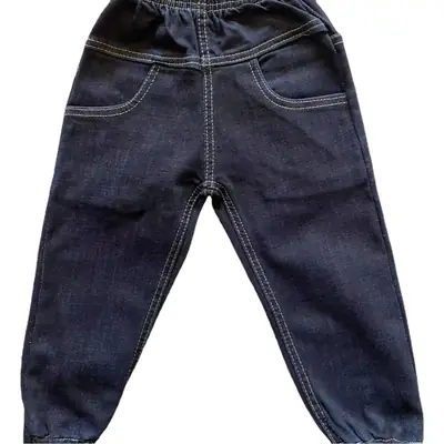 Blue Denim High-Waisted Boys Pants Small Medium
