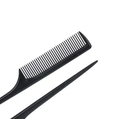 Pointed Black Anti-Static Hair Comb for Dry & Wet Use