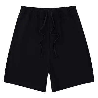 Men Drawstring Olive Shorts Knee Length Cotton