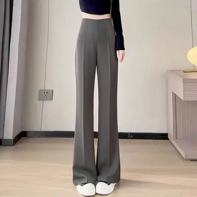 Women Wide Leg Pants White Summer 2025