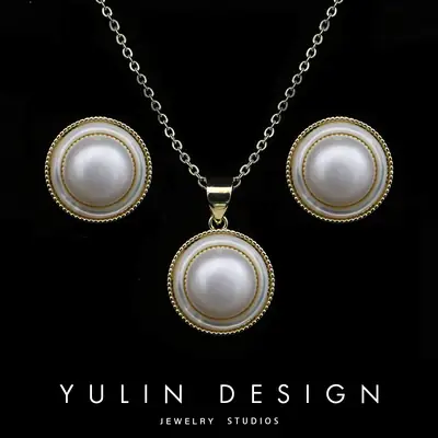 Elegant Pearl Earrings Set for Women S925 Silver