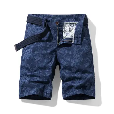 Men's Red Printed Shorts Cross-border All-match