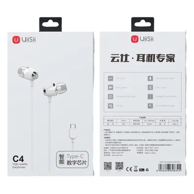 UiiSii Wired In-Ear Headphones White Red