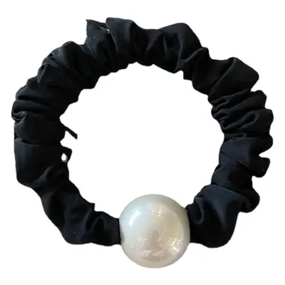 Black Big Pearl Hair Band for Women