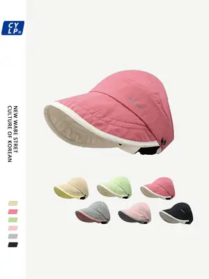 Japanese Style Double-sided Sun Hat Women Pink Black