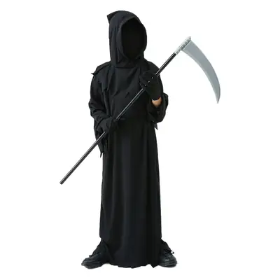 Halloween Scythe Costume for Kids with Red Eyes