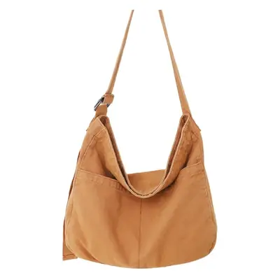 Large Canvas Bag for Men Women Retro Style Shoulder Crossbody