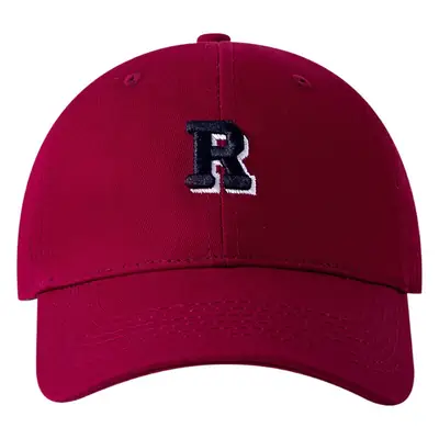 Women Letter Embroidered Baseball Cap Maroon Large
