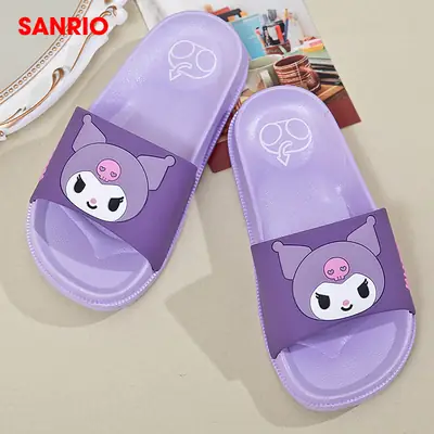 Sanrio Children's Slippers Summer Indoor Home Non-slip New Girls Sandals Student Dormitory Outer Wear Beach Shoes