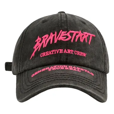 TongZhen Brand Letter Embroidered Washable Cap for Women Men