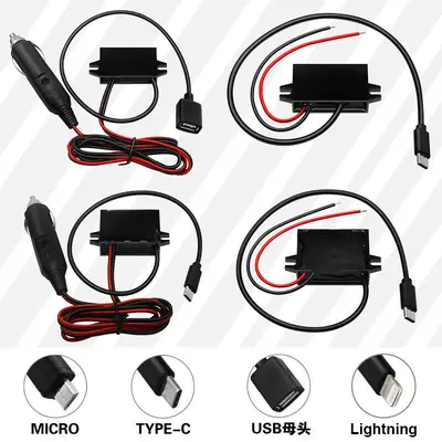 USB Car Charger 12V24V36V48V60V Fast Charging Electrician