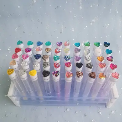 Multi-Color Heart Drill Tube Mascara Brushes