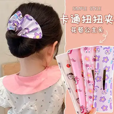 Girls Cartoon Hair Clip Bow Ball Head Broken Hairpin Accessories
