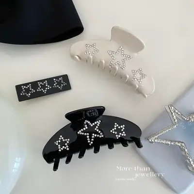 More Than Han Jewellery Pink Shark Clip Set