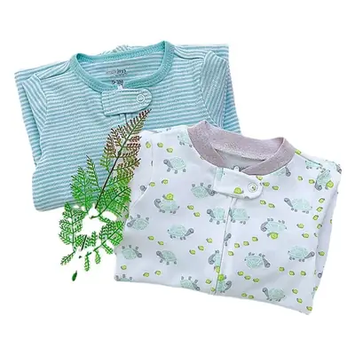 Newborn Cotton Long Sleeve Jumpsuit with Floral Print