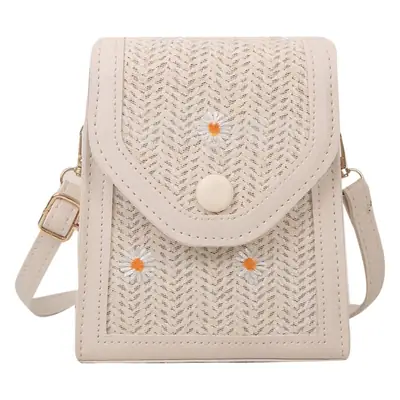 Women's Straw Mobile Phone Bag Shoulder Crossbody 2023
