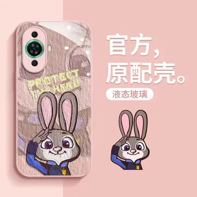 Huawei nova11 Phone Case Cartoon Glass Pink