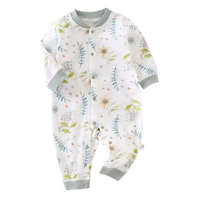 Baby's Cotton Printed Jumpsuit Newborn All Season