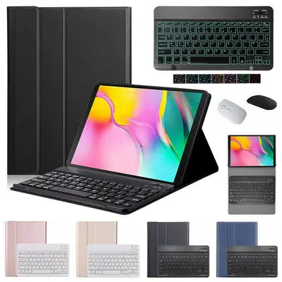 White Bluetooth Keyboard Mouse T220 Protective Case
