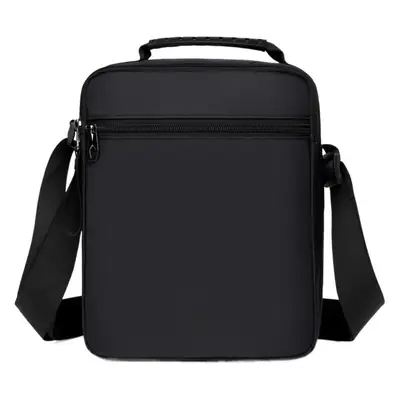 Men's Black Oxford Cloth Shoulder Bag Travel Commute
