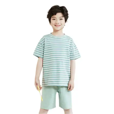 Kids Cotton Striped Shorts Suit 2025 Summer