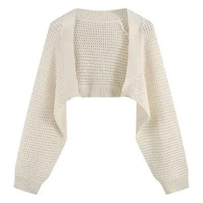 Korean Fashion Loose Hollow Knitted Cardigan Sunscreen 2025