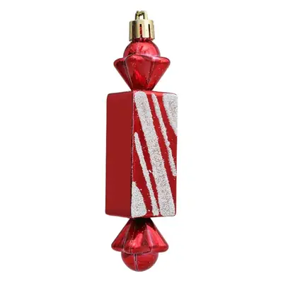 Red Square Electroplating Christmas Candy Gift Box 6 Pcs