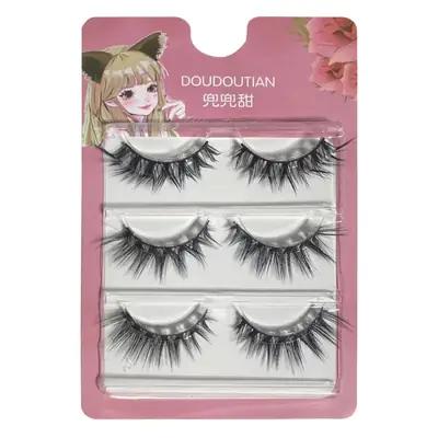Doudou Sweet L-Shaped False Eyelashes One-Piece Italian Style