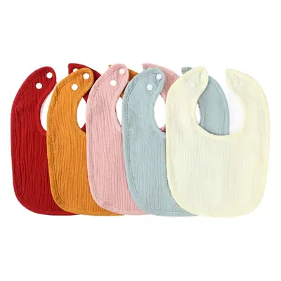Green U-Shape Pure Cotton Baby Bib for Kids