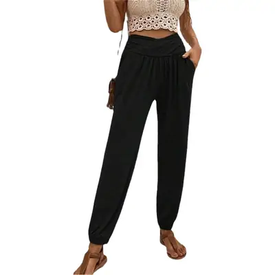 Women's Olive Green High Waist Leggings Pants