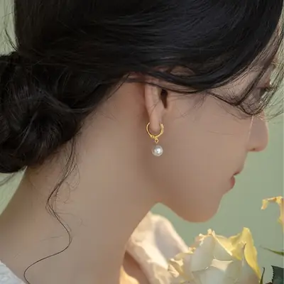 Pearl Earrings for Women Elegant All-Match Trend