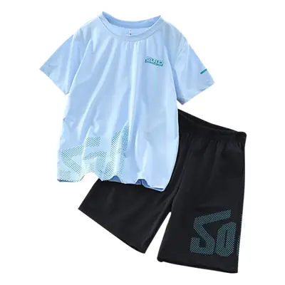 Children's White Black Shorts Set 2025 Summer